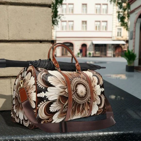 waterproof travel bag boho,Unisex travel bag, Everyday Travel Bag, Colorful - Picture 8 of 9